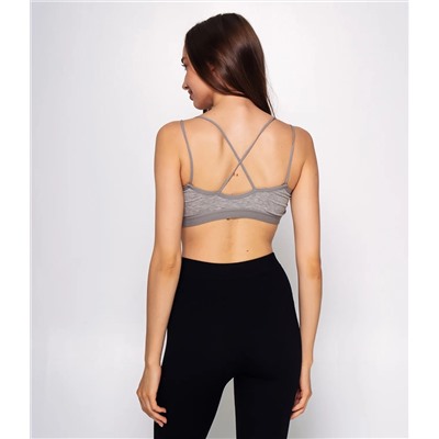 Топ #КТ1937 (1), серый меланж