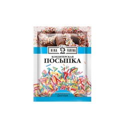 «Nina Farina», кондитерская посыпка «Цветная вермишель», 15 г