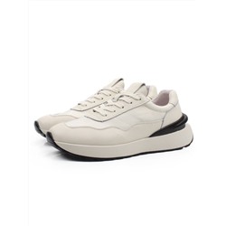 03-YH257-2 LT. BEIGE Кроссовки женские (натуральная кожа, текстиль)