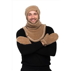 Шапка меховая цвет Кемел