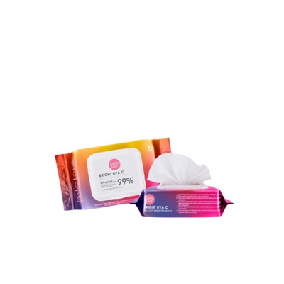 Салфетки для снятия макияжа и очищения кожи лица, 30 штук от Cathy Doll Bright HYA C Makeup Remover Wipes Vitamin C 99% 30 Sheets