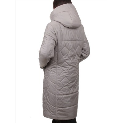 TR-2303 GRAY BEIGE Пальто зимнее женское (верблюжья шерсть)