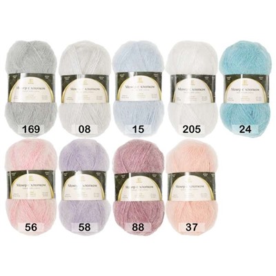 Пряжа Камтекс Мохер с хлопком