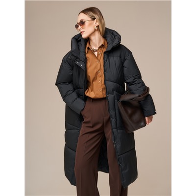 Пуховик женский черный