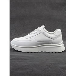 03-YH471-1 WHITE Кроссовки женские (натуральная кожа)