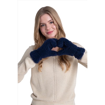 Варежки меховые на резинке ИНДИГО