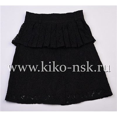 5904 Юбка школьная кружевная
