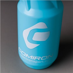 Бутылка для воды COMIRON "Advance" с пылевой крышкой и одноцветным принтом. Голубая. 850 мл. /711616 /FWCPE-28D1Сb / уп 1
