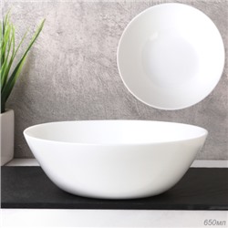 Тарелка глубокая суповая 630 мл Дэй LYG60 (white) /уп72/ 745628