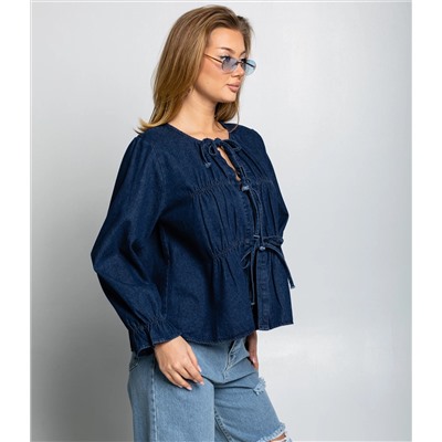 Блуза #КТ73555, синий