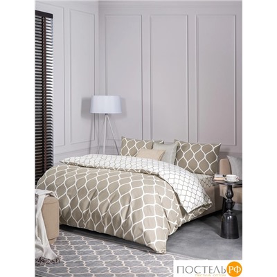 PRIME PRIVE ХАРДИ беж КПБ 200х210-1/230х250-1/50х70-2, 4 пр., хл./сатин