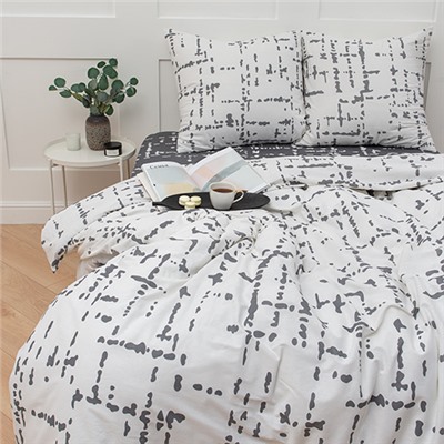 КПБ Simple Life 2,0 спальный, бязь, 100 % хлопок, пл. 120 гр./кв.м., Matrix (Матрикс) Пододеяльник 177*217, простыня 180*217, наволочка 70*70 (2 шт.)