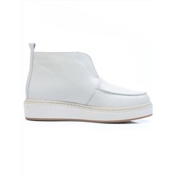 01-5173-3 BEIGE Ботинки демисезонные женские (натуральная кожа, байка)