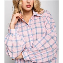 Рубашка #КТ22305, розовый