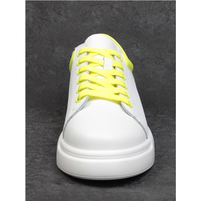 05-D024T WHITE Кроссовки женские (натуральная кожа, пенка)