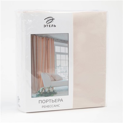 Штора портьерная «Этель. Ренессанс», 170×270 см, белое золото