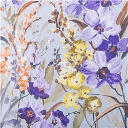 Штора портьерная «Этель. Акварель», 145×265 см, фиолетовая