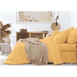 Постельное белье из поплина однотонного ПГ золотой