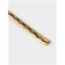 Чайная ложка Magistro Kolos min, длина 15.7 см, толщина 2 мм, нержавеющая сталь, золотистая