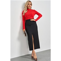 Юбка длинная чёрная в полоску