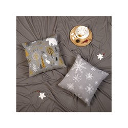 Наволочка декоративная новогодняя «Этель. Let it snow» 40×40 см, 100% хлопок