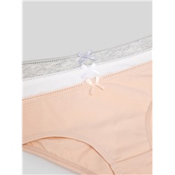 Трусы детские для девочек 3шт Vanessa ассорти Acoola