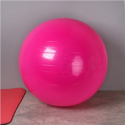 Мяч гимнастический 65см / FB65-PN / насос + игла / Розовый / уп 30 шт