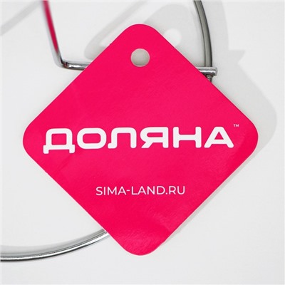 Держатель для бумажных полотенец настольный Доляна, 13,5×13,5×28 см, хромированный