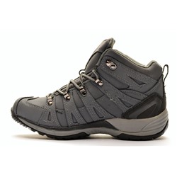 Aoka CB122-2K Ботинки сер нубук, комби мех (нат+иск)