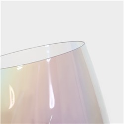 Бокал для вина Magistro «Иллюзия», 550 мл, 10×24 см, стекло, перламутровый