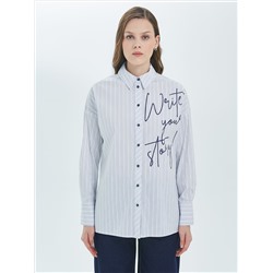 Блузка женская в тонкую полоску