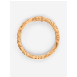 Ручки для сумки деревянные, плетёные, d=10.2 / 12.5 см, 2 шт., бежевые