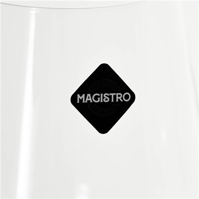 Пивной бокал Magistro «Руно», 550 мл, 20.1×6.3 см, на ножке, с золотой отводкой, стекло, прозрачный