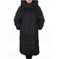 8892 BLACK Пальто зимнее женское (200 гр. холлофайбер)