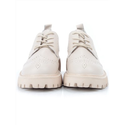 03-5928-5 BEIGE Полуботинки женские (натуральная кожа)
