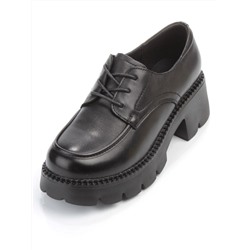 03-5935 BLACK Полуботинки женские (натуральная кожа)