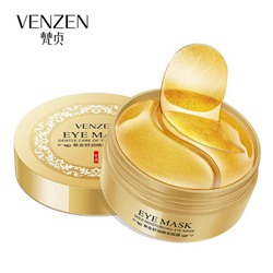 Гидрогелевые патчи для глаз с биозолотом и экстрактом спирулины Venzen Gold Moisturizing Eye Mask 60 штКосметика уходовая для лица и тела от ведущих мировых производителей по оптовым ценам в интернет магазине ooptom.ru.