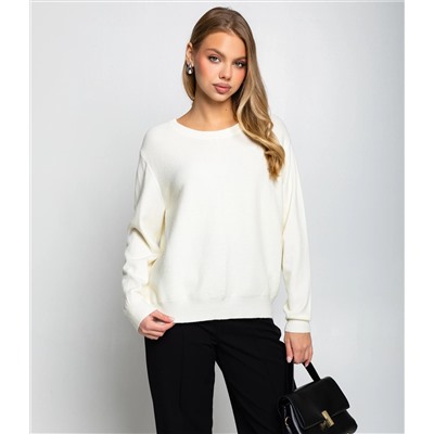 Джемпер #КТ20802, кремовый