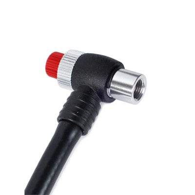 Велонасос для MTB вилок COMIRON PLUG, алюминиевый цилиндр, пластиковая ручка, Presta-Schrader, 20,7 бар (300 Psi). /уп 30