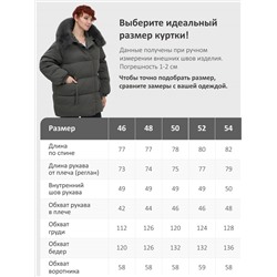 Куртка зимняя женская с мехом и капюшоном тренд темно-зеленого цвета 7639TZ