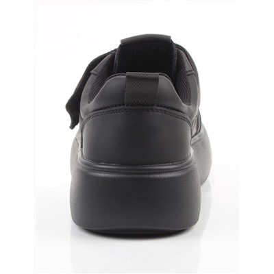 03-YH462-3 BLACK Полуботинки спортивные демисезонные женские (натуральная кожа)