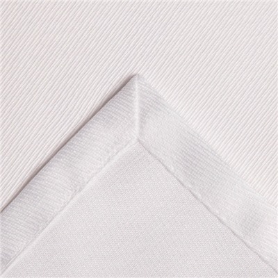 Скатерть Этель Cozy, 150×110 +/-3 см, белая, плотность 192 г/м², хл с ВГМО