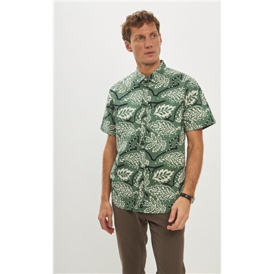 Рубашка к/р P411-0499 green