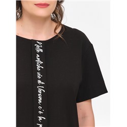 Футболка чёрная с принтом