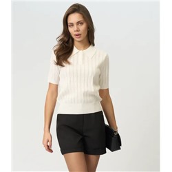 Джемпер-поло (вязаный трикотаж)