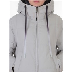 W8236M LT. GRAY Пальто зимнее женское оверсайз (200 гр. био-пух)