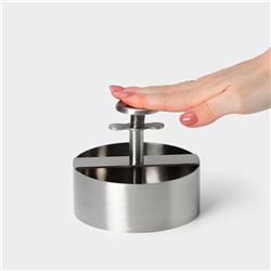 Пресс для бургеров Magistro Steel, 14×11.5 см, 304 сталь, серебристый