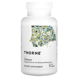 Thorne, Кальций, 250 мг, 120 капсул