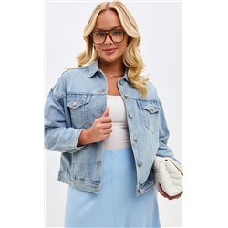 Куртка джинс F112-1209b l.blue