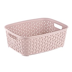 Корзина HobbyLife Rattan, размер XS, с ручками, 14х19х7 см, цвет МИКС
